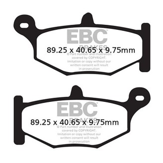 Brake Pads V Suzuki GSR600GSX-R 600/750/1000 06-07 Rear - FA419V