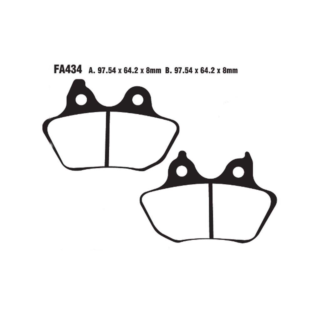 Brake Pads Vld H.D.Softail 06-07 Rear - FA434VLD