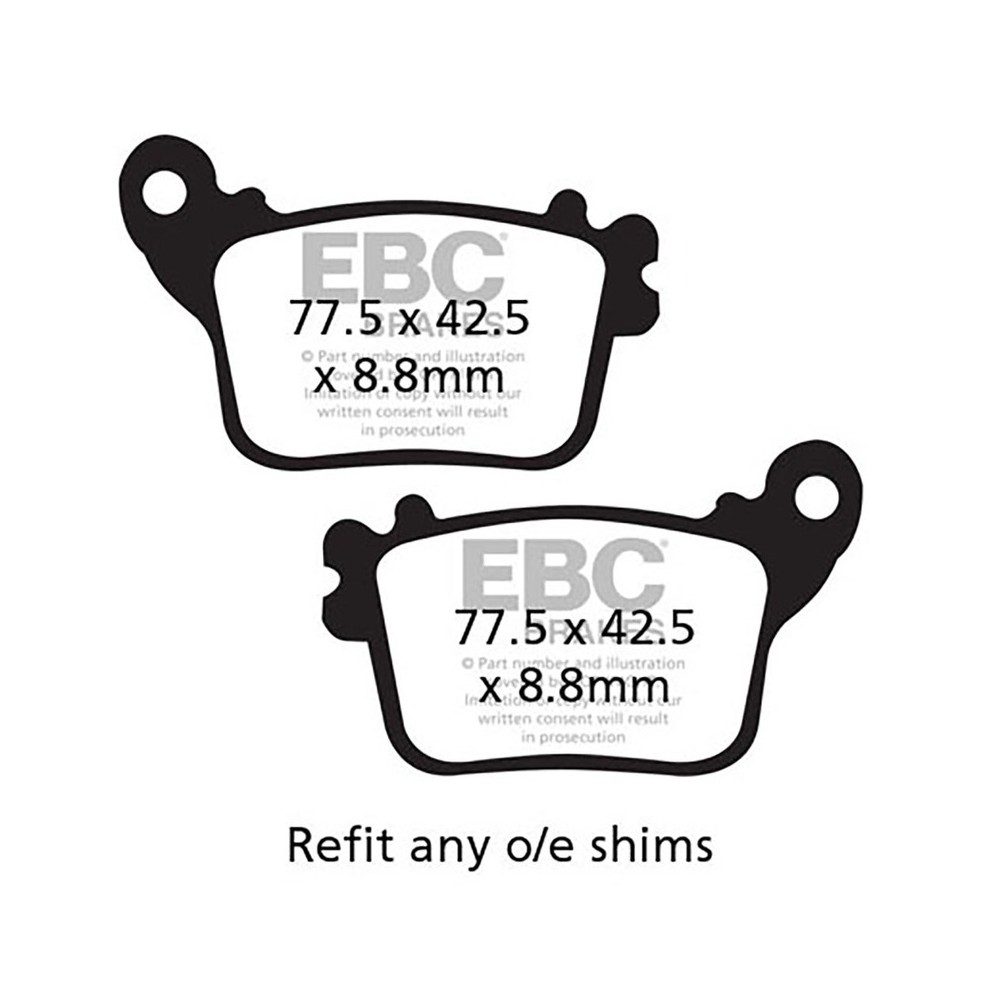 Brake Pads V Honda CBR600/1000/Kawa Zx-10R/Suzuki Gsx-R 1000 - FA436V