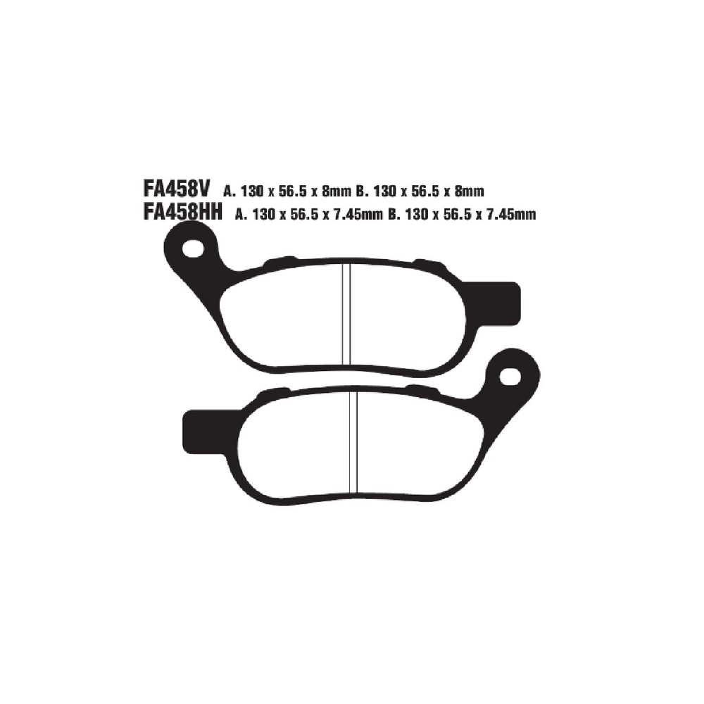 Brake Pads Vld H.D.Rear - FA458VLD