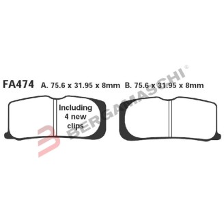 Brake Pads V Can-Am Spyder 99008- Front - FA474V