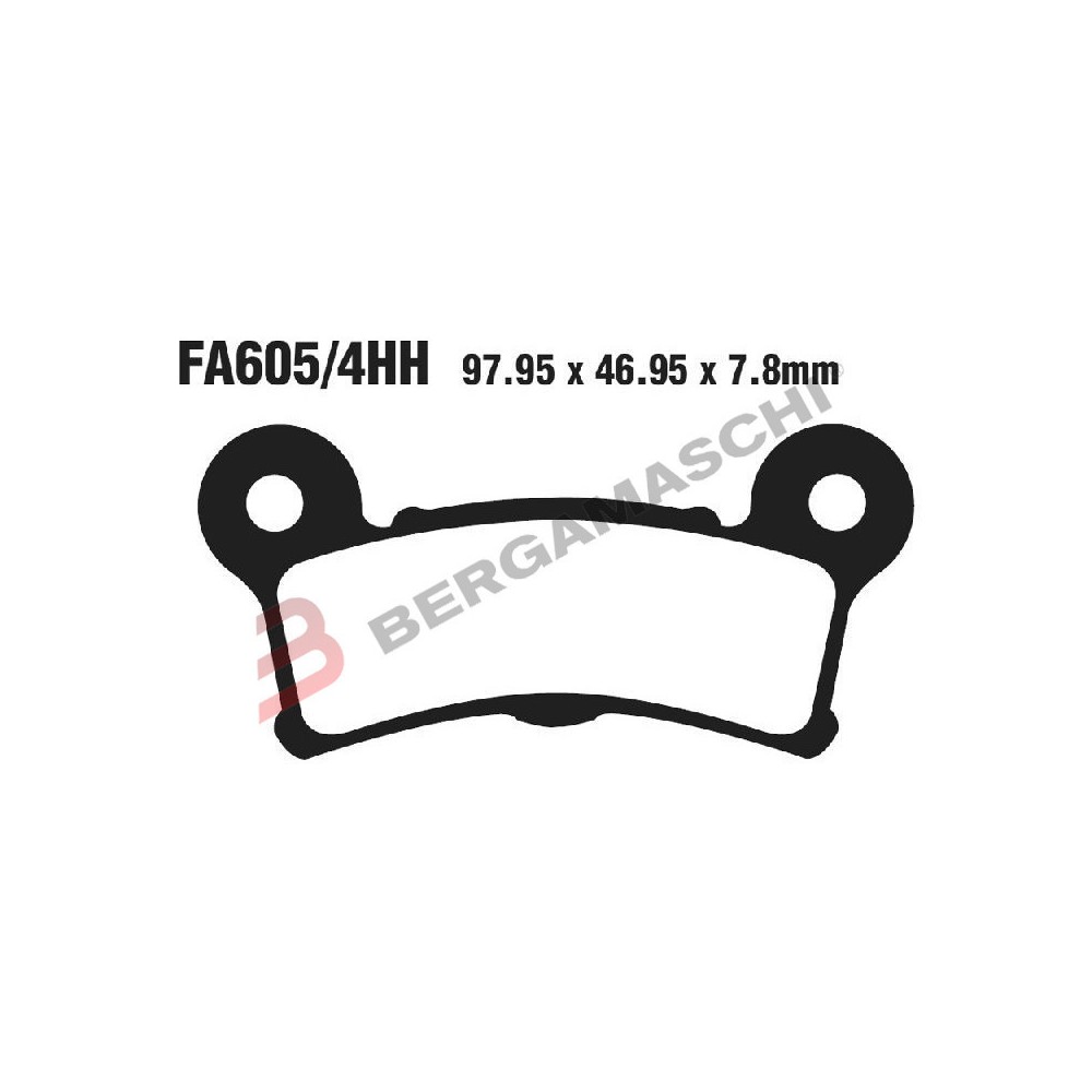 Brake Pads V H.D.Tri Glide/Street Glide Trike - FA605/4V