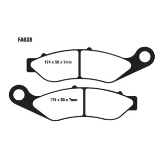 Brake Pads V H.D.Trike Tri Glide Ultra 14- Front - FA638V