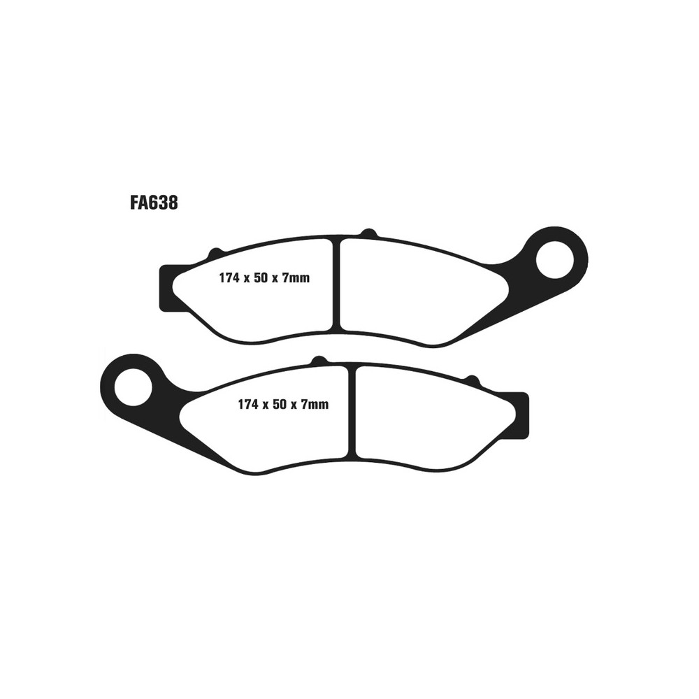 Brake Pads V H.D.Trike Tri Glide Ultra 14- Front - FA638V