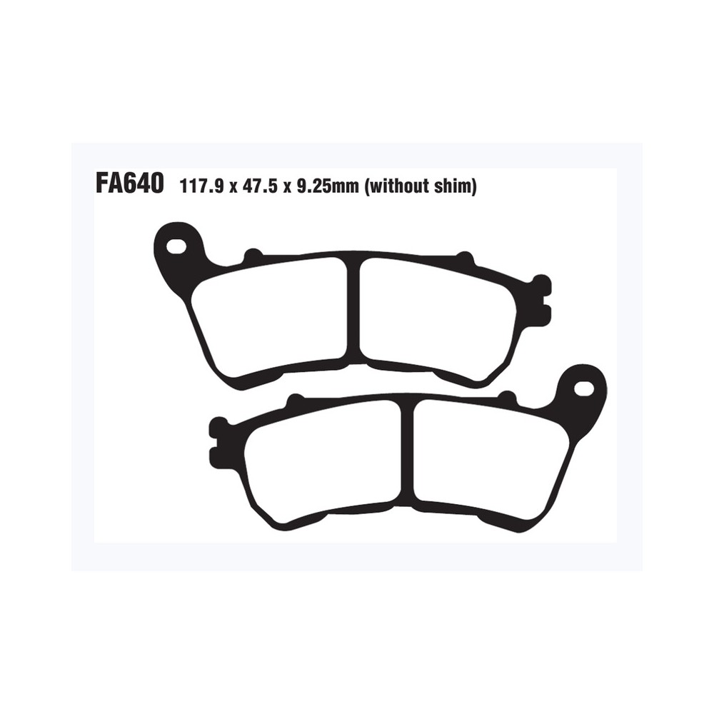 Pastiglie V H.D.Xl 883/120014- Ant. per HARLEY DAVIDSON 883 XL/XL Iron/XL Roadster 14- e altri modelli Bremsbeläge EBC