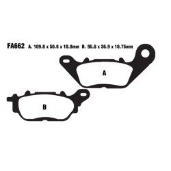 Brake Pads V Yamaha Yzf R3 15- - FA662V