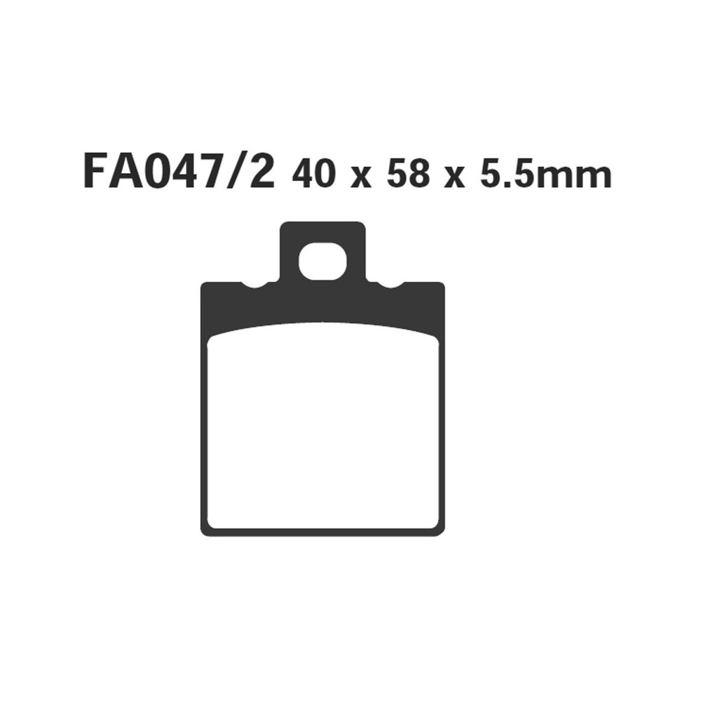 Brake Pads R Gilera-Garelli for GILERA Rally 50 87-89 and other model Brake Pads EBC