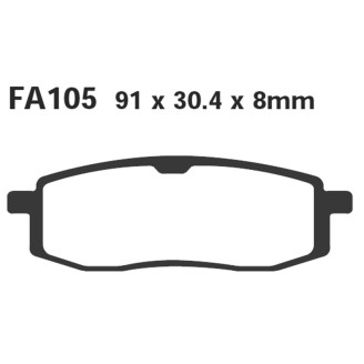 Brake Pads R Yamaha TT600 -92 Brake Pads EBC