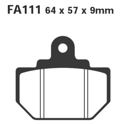 Pastiglie R Honda Fl 400 PILOT89-93 Post. per HONDA FL 400 Pilot 89-93 e altri modelli Bremsbeläge EBC