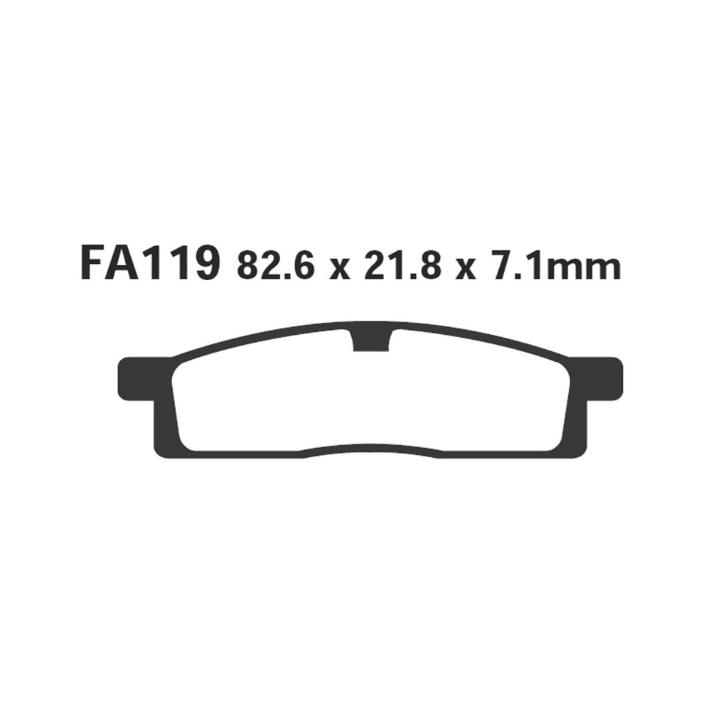 Brake Pads R Yamaha Yz 85 02-09 Front for YAMAHA YZ 85 02-09 Ant. nd Brake Pads EBC