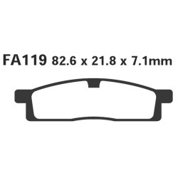 Brake Pads R Yamaha Yz 85 02-09 Front - FA119R