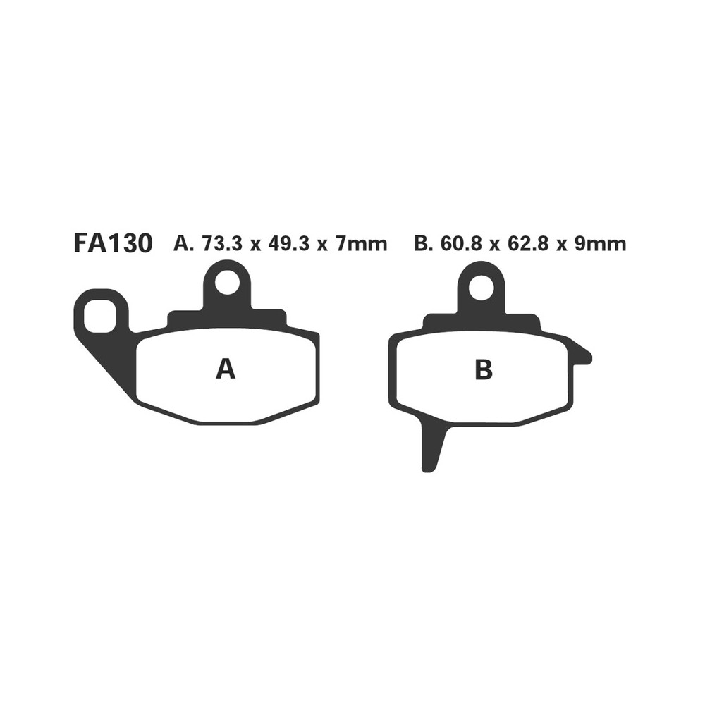 Brake Pads R Kawa KLR650 87-89FRONT - FA130R