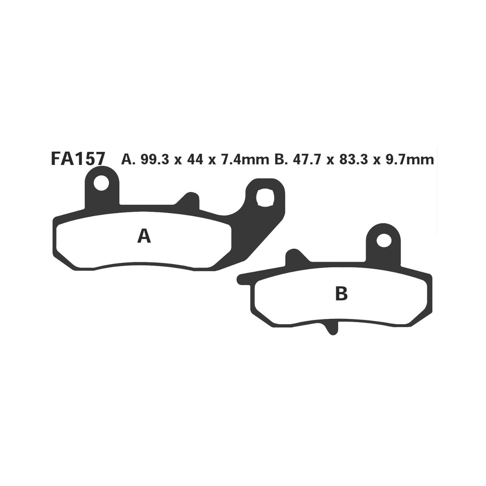 Brake Pads R Suzuki Dr 80090- Rear for SUZUKI DR 800 90- Post. nd Brake Pads EBC