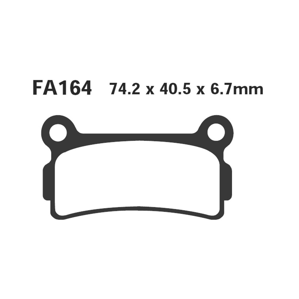 Brake Pads R Beta TR34 260 89-91 Rear for BETA TR34 260 89-91 Post. nd Brake Pads EBC
