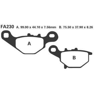 Brake Pads R Suzuki DR125 03-09 Front for SUZUKI DR 125 03-09 Ant. nd Brake Pads EBC