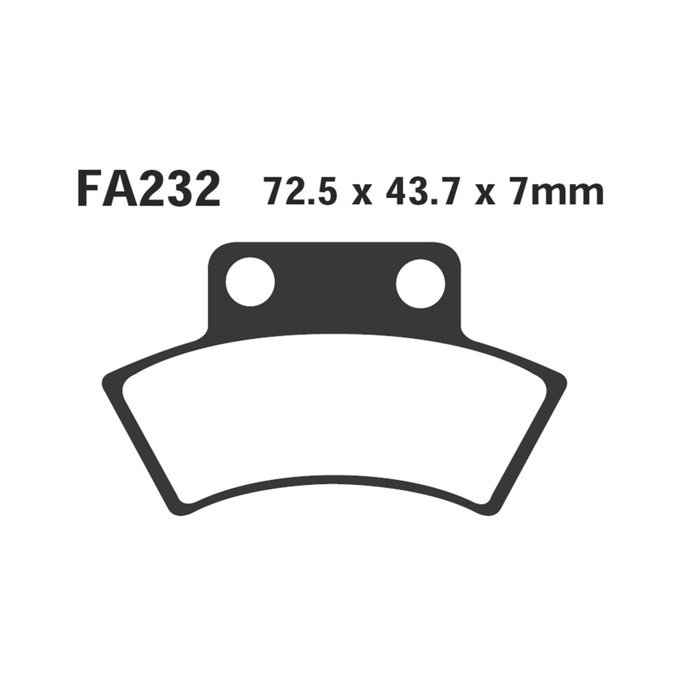 Brake Pads R Polaris Atv Rear Brake Pads EBC