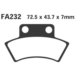 Brake Pads R Polaris Atv Rear - FA232R