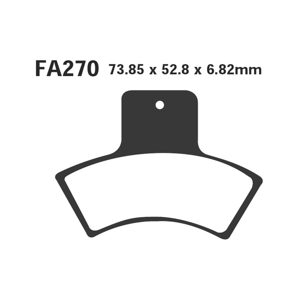 Brake Pads R Polaris Atv Rear - FA270R
