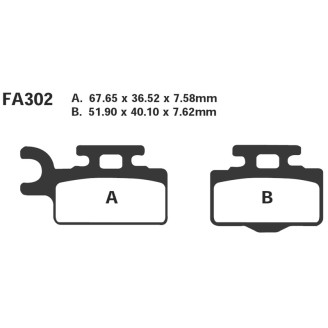 Brake Pads R Kawa-Suzuki - FA302R