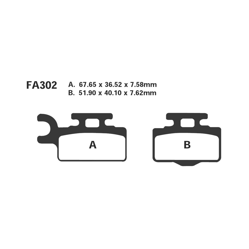 Brake Pads R Kawa-Suzuki - FA302R