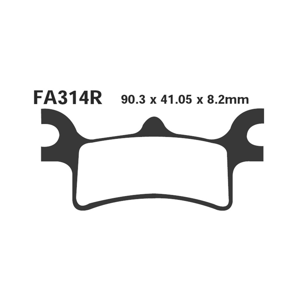 Pastiglie R Polaris SPORTSMAN4X4 Post. Bremsbeläge EBC