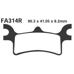 Brake Pads R Polaris SPORTSMAN4X4 Rear Brake Pads EBC