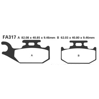 Brake Pads R Suzuki-Bombardier - FA317R