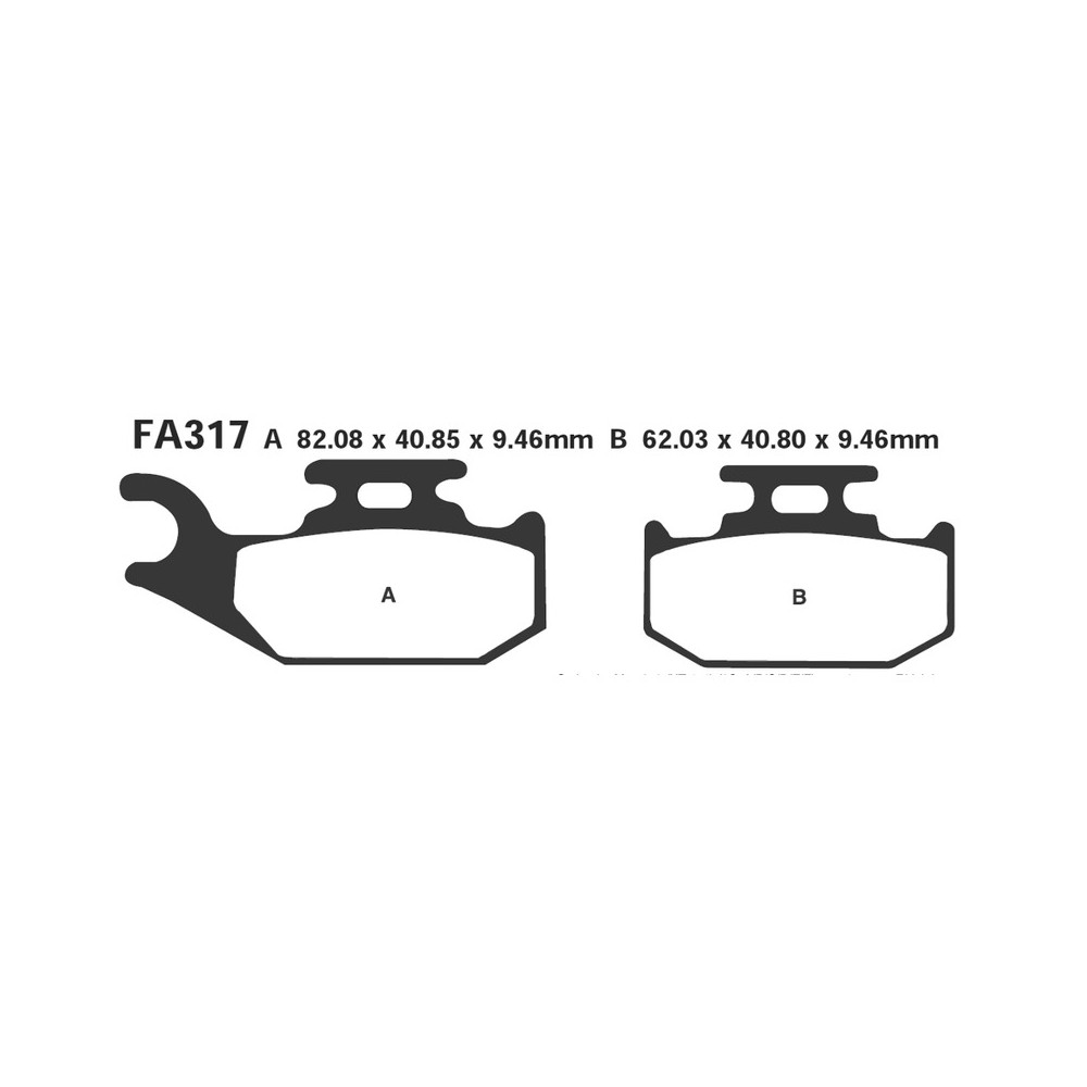 Brake Pads R Suzuki-Bombardier - FA317R