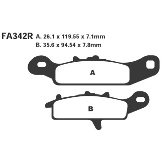 Brake Pads R Kawa-Suzuki Sx Brake Pads EBC
