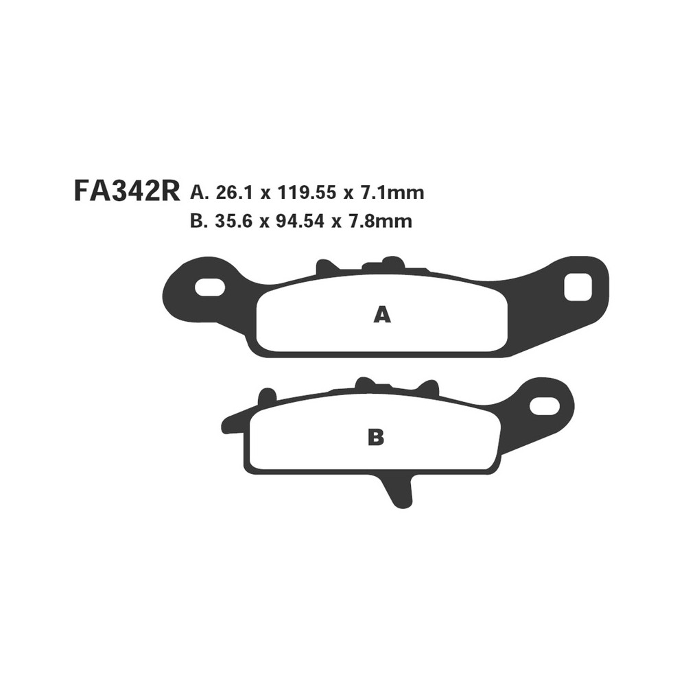 Brake Pads R Kawa-Suzuki Sx Brake Pads EBC