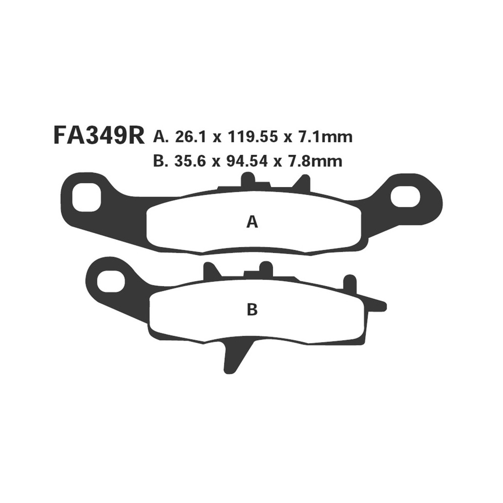 Brake Pads R Kawa-Suzuki Dx - FA349R