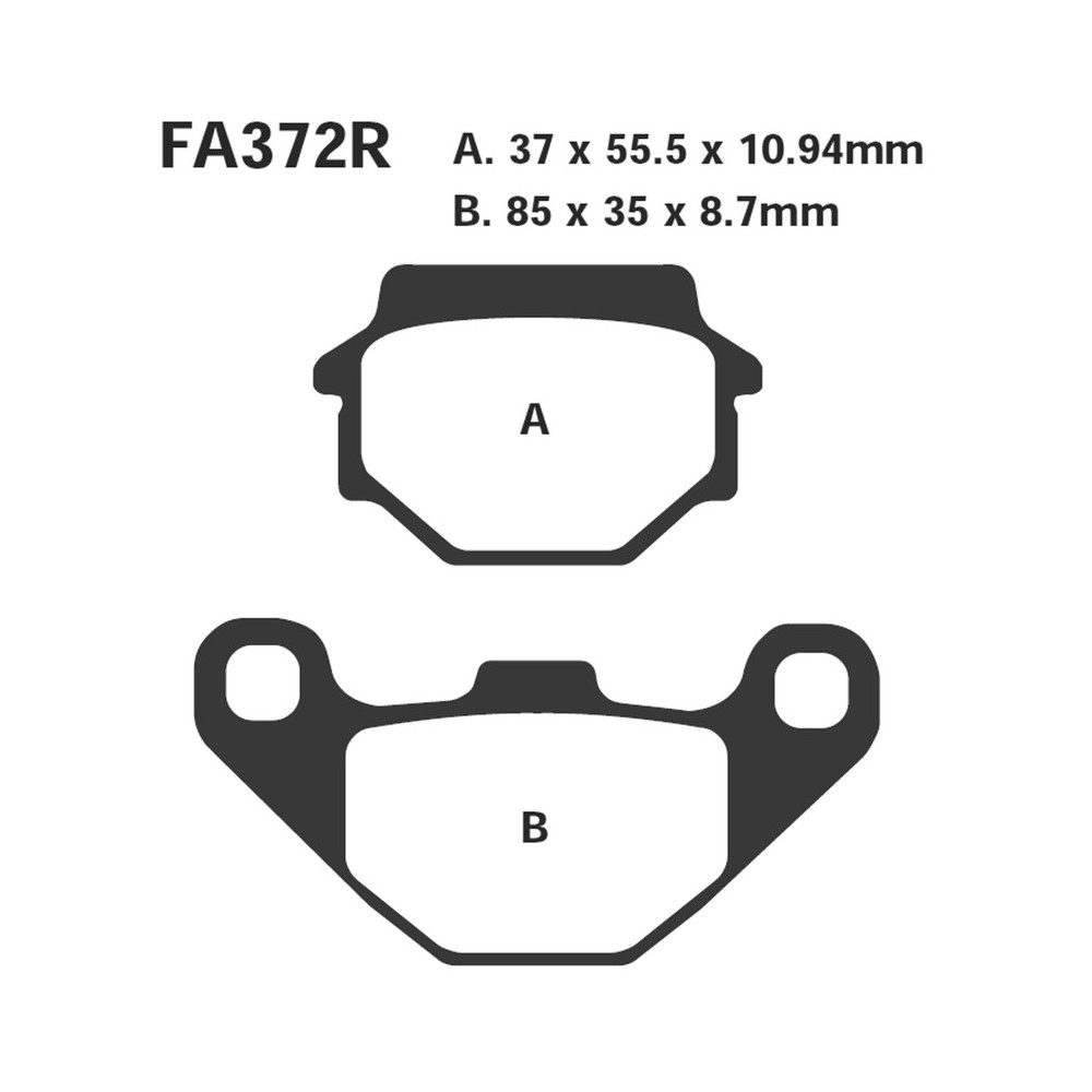 Brake Pads R Suzuki 500 VINSON03-06 Rear - FA372R