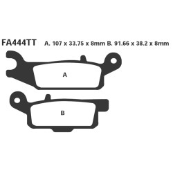 Brake Pads R Yfm 700 GRIZZLY07- Front Rh - FA444R