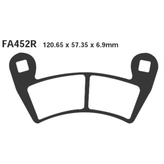 Brake Pads R Polaris RANGER500 08- Front - FA452R