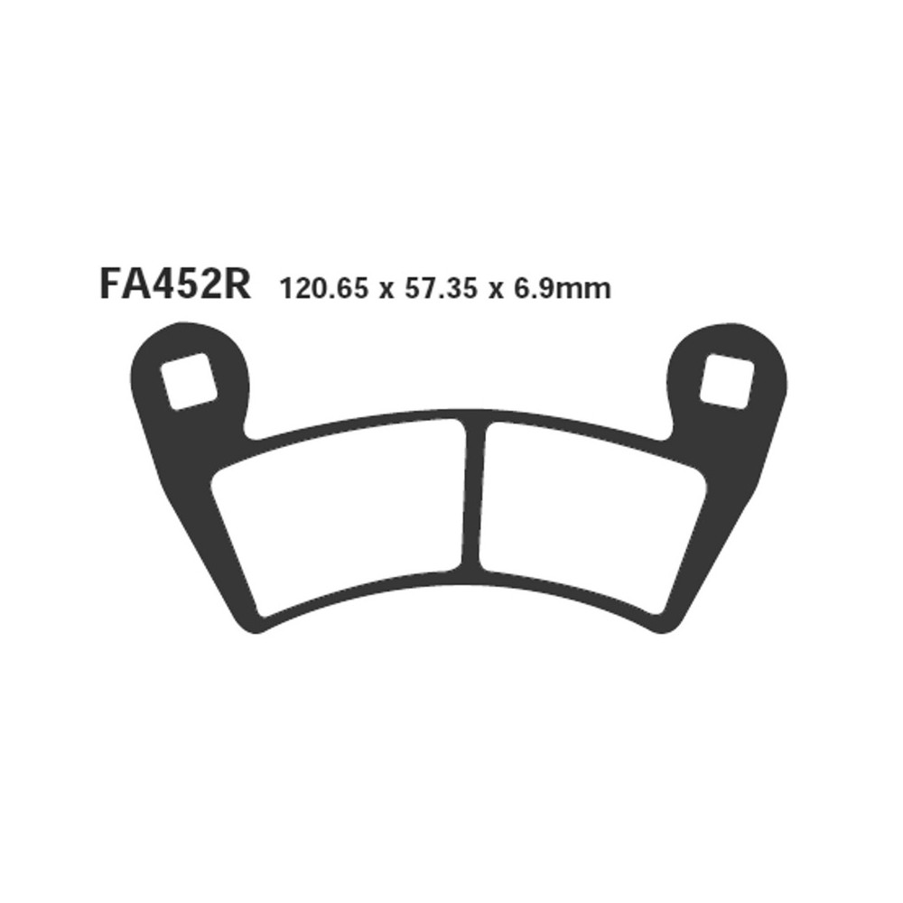 Brake Pads R Polaris RANGER500 08- Front for POLARIS Ranger 500 08- Ant. nd Brake Pads EBC
