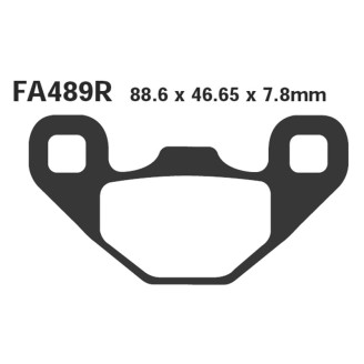 Brake Pads R Polaris Rangerrzr 170 09-Rear for POLARIS RZR 170 09-Post. nd Brake Pads EBC