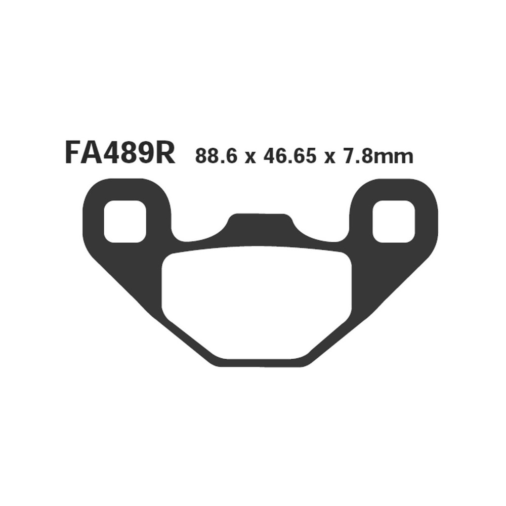 Brake Pads R Polaris Rangerrzr 170 09-Rear for POLARIS RZR 170 09-Post. nd Brake Pads EBC