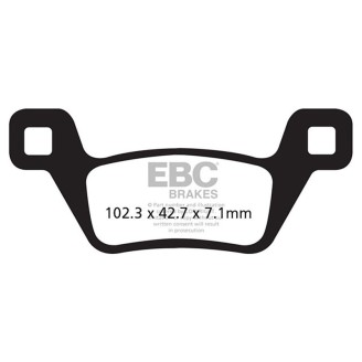 Brake Pads R Kymco Mxu 500 09-Front for KYMCO MXU 500 09- Brake Pads EBC