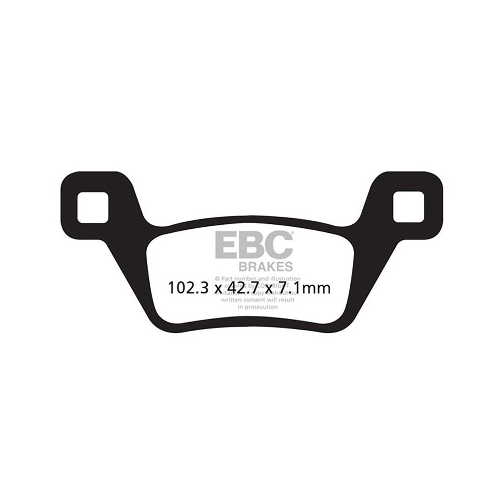 Brake Pads R Kymco Mxu 500 09-Rear - FA600/2R