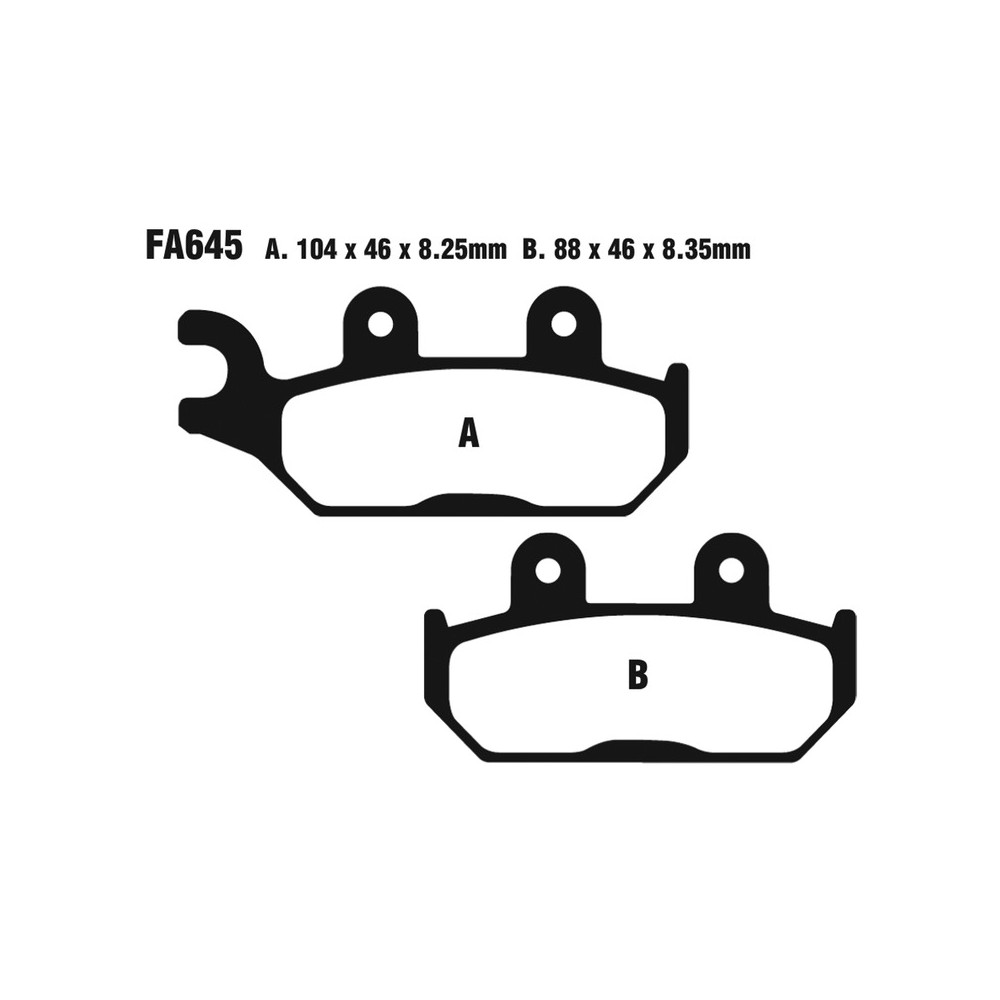 Brake Pads R Can Am Commander/Maverick 1000 for YAMAHA YXM 700 E Viking 14- Brake Pads EBC