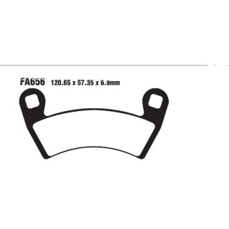 Brake Pads R Polaris SPORTSMAN325/570 Front - FA656R