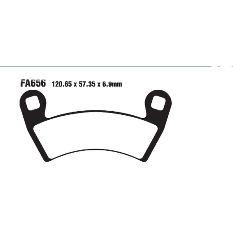 Pastiglie R Polaris SPORTSMAN325/570 Ant. per POLARIS 325 Sportsman Ace/Efi/Euro/HD 14-15 e altri modelli Pastillas de freno EBC