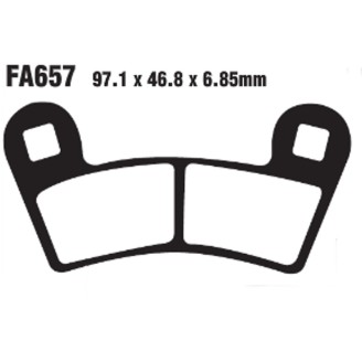 Brake Pads R Polaris 900 Rzr - FA657R