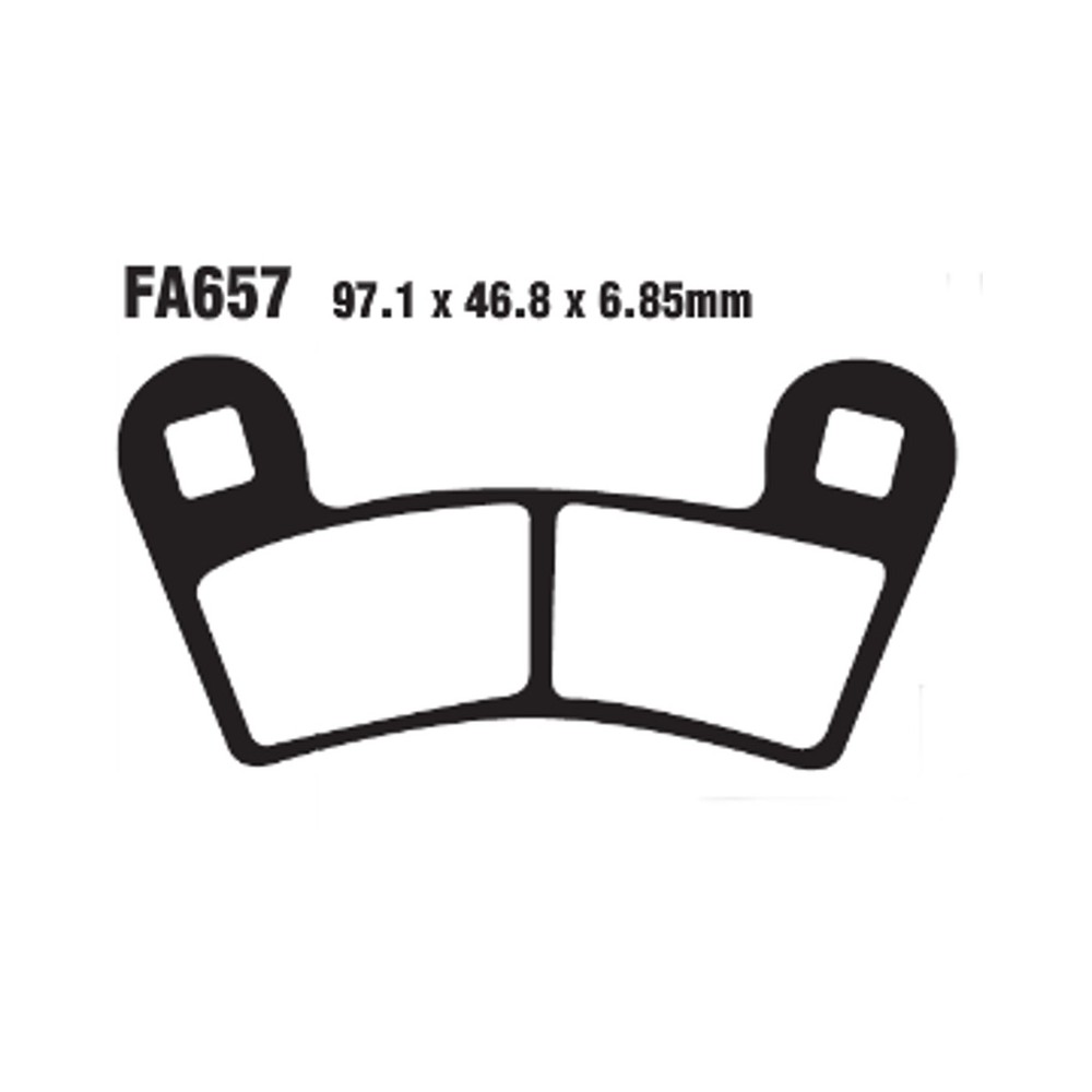 Pastiglie R Polaris 900 Rzr per POLARIS 900 RZR/RZR S 15- Bremsbeläge EBC