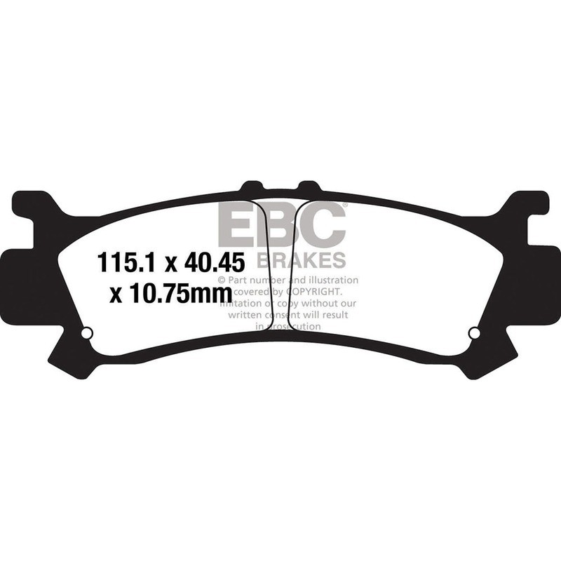 Brake Pads R FA702R for HONDA SXS 00 M3/M5 Pioneer 16-20 Brake Pads EBC