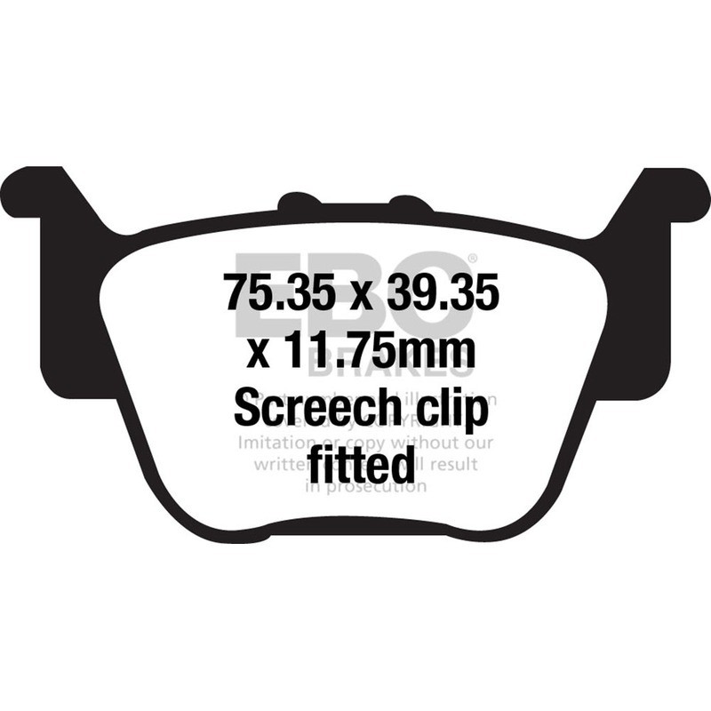 Brake Pads R FA714R for HONDA SXS 500/700 M2 Pioneer 16-18 Brake Pads EBC