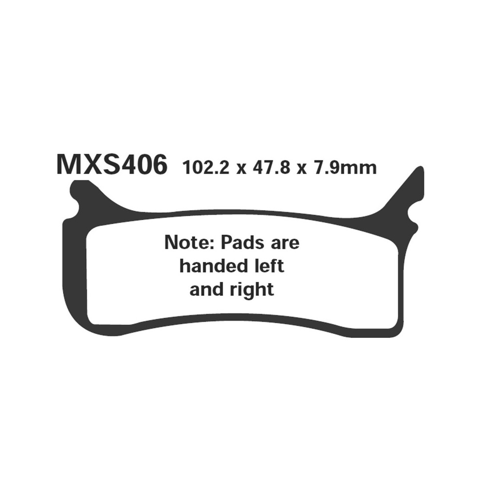 Brake Pads Mxs Ktm Smr 450/525FRONT 04-05 - MXS406