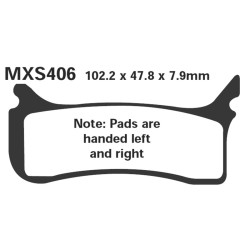 Brake Pads Mxs Ktm Smr 450/525FRONT 04-05 for KTM SMR 450/525 04-05 Brake Pads EBC