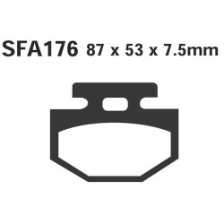 Brake Pads Sfa Honda Lead 50/80 - SFA176