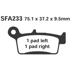 Brake Pads Sfa Kymco Filly-Topboy Brake Pads EBC